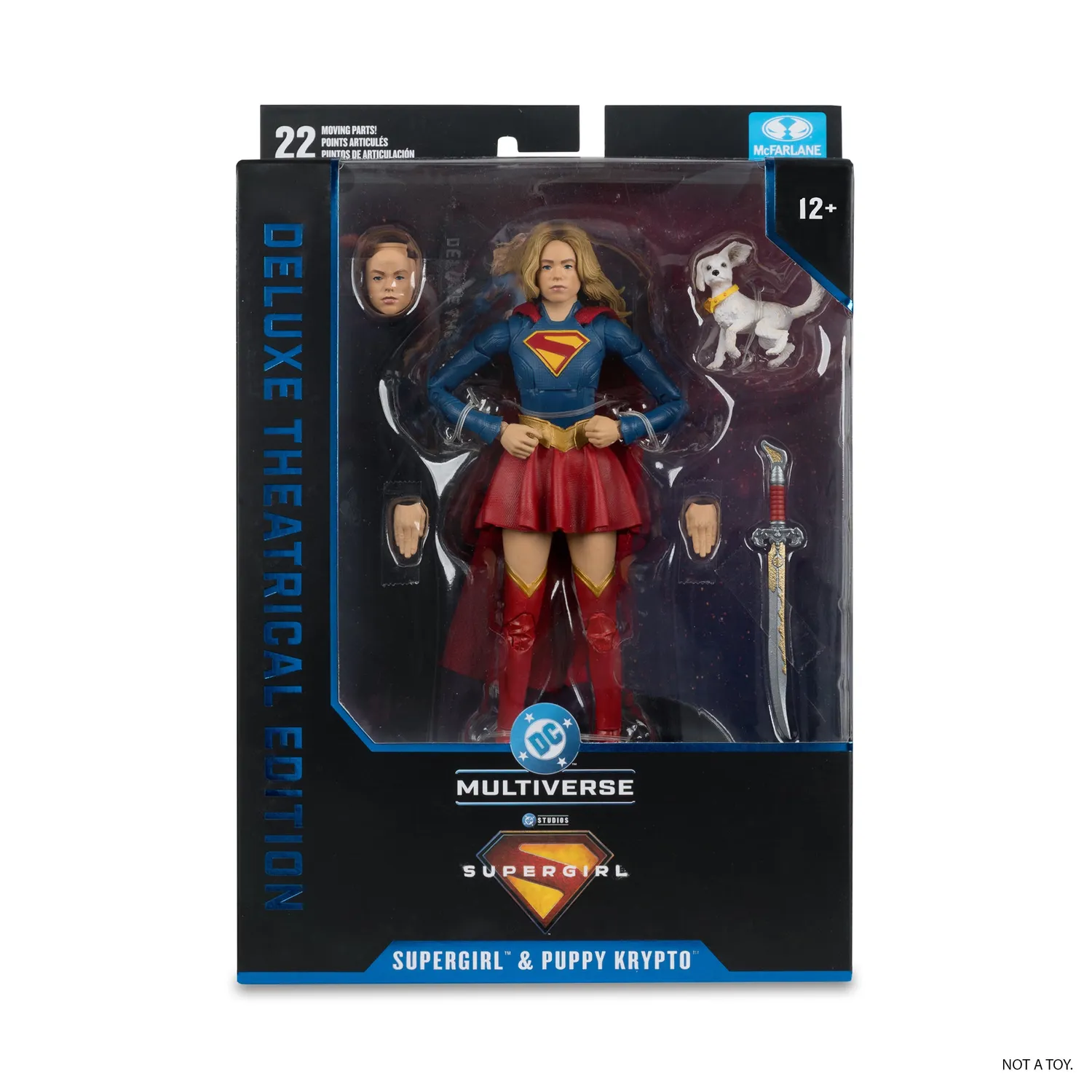 Batman McFarlane Toys DC Multiverse Supergirl & Puppy Krypto actionfigur 7 tommer