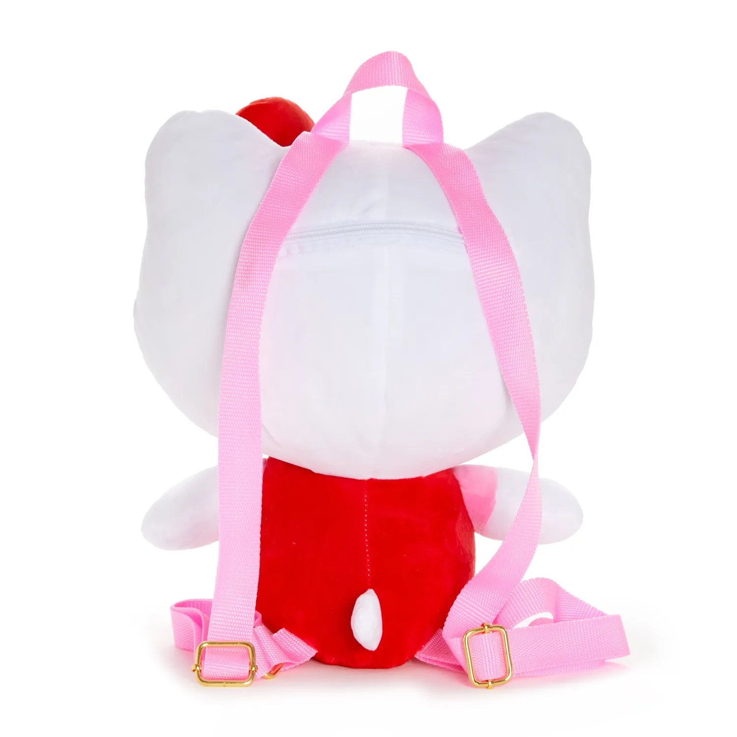 Hello Kitty Classic Red Plush Backpack plysjryggsekk rød 13 × 15 tommer
