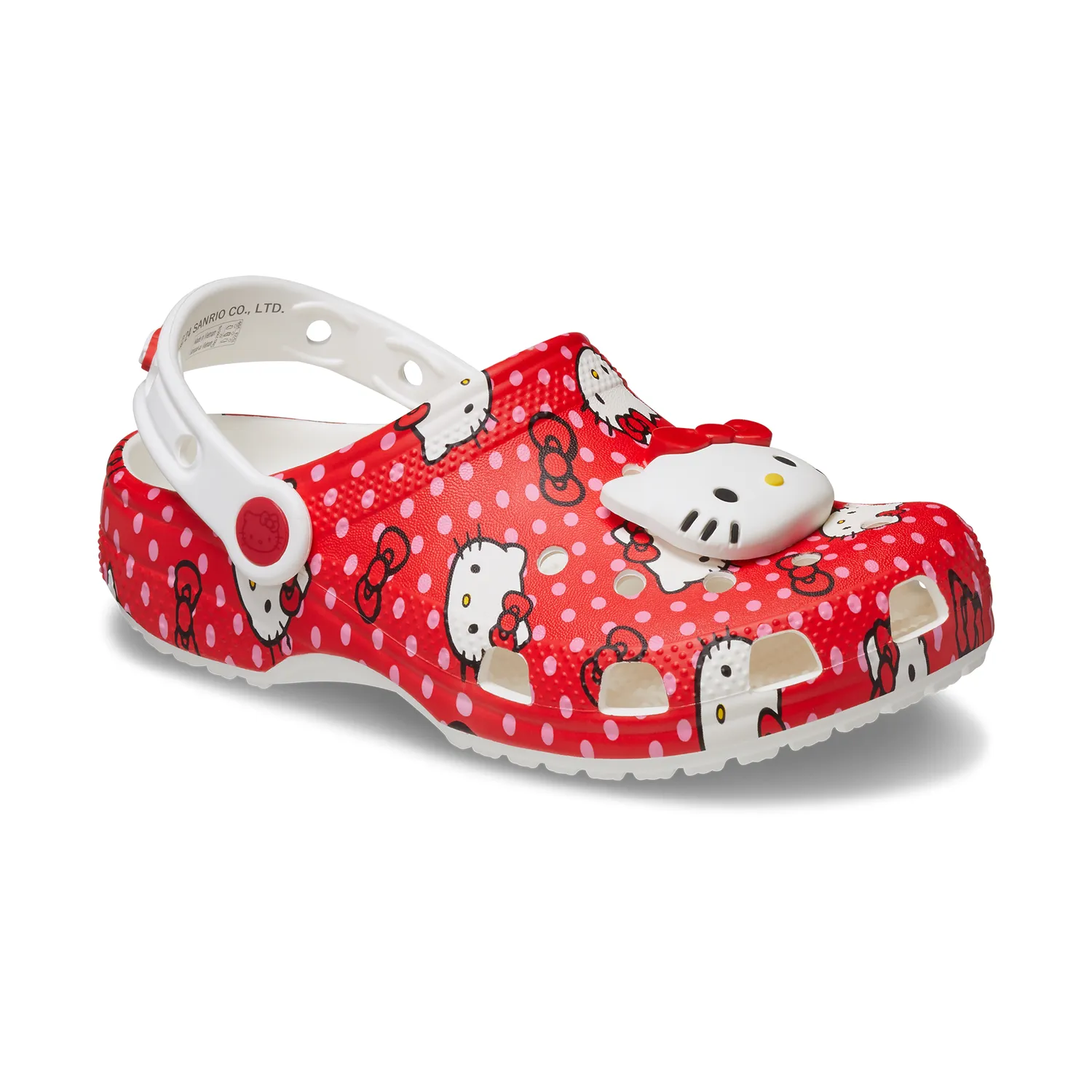 Hello Kitty x Crocs Toddler Red Classic Clog rød C4–C10