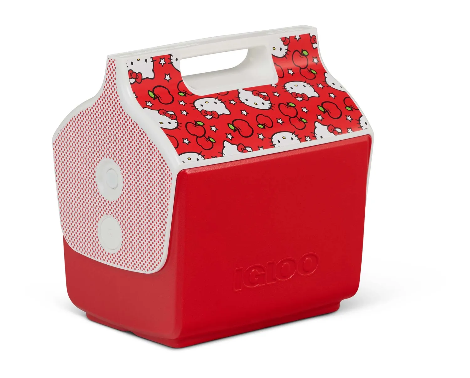 Hello Kitty x Igloo Apples Little Playmate kjøleboks 7 qt rød isolert