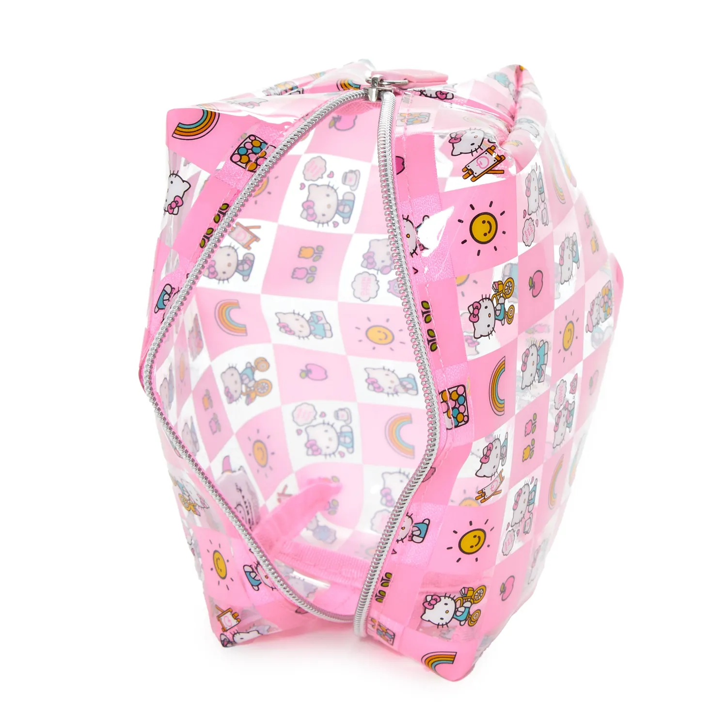 Hello Kitty x FUL Rectangular kosmetikkveske rosa ruter PVC