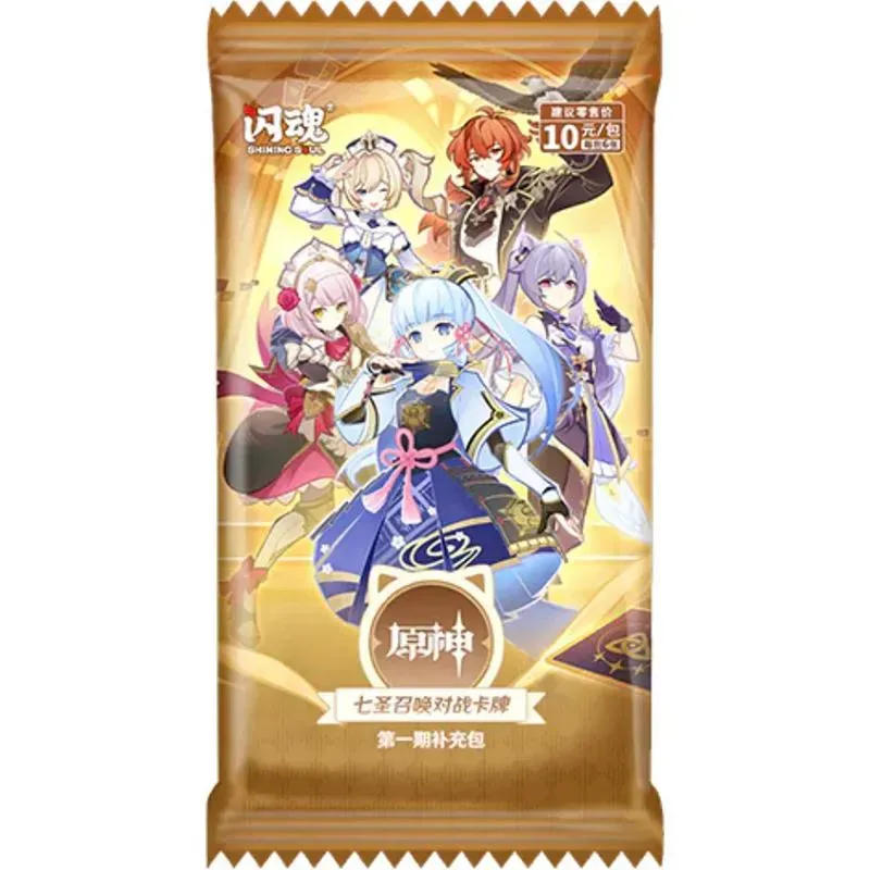 Genshin Impact Genius Invokation TCG Vol. 1 boosterpakke kinesisk 6 kort