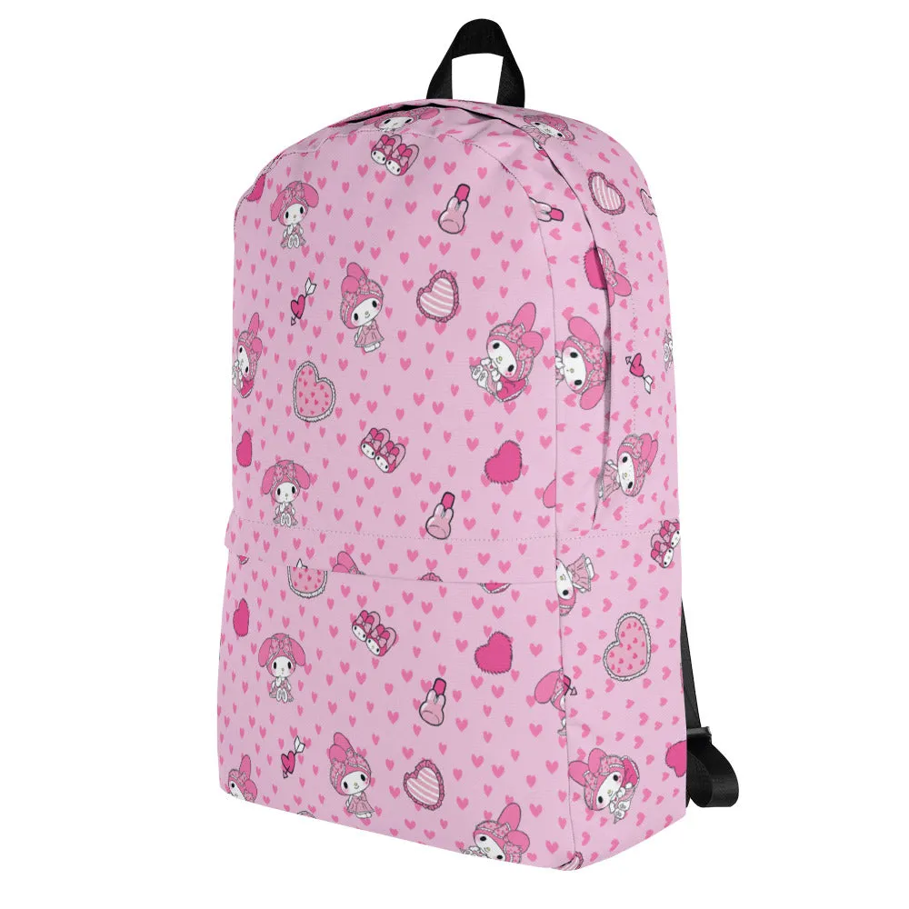 Hello Kitty My Melody Sleepover ryggsekk med heldekkende trykk