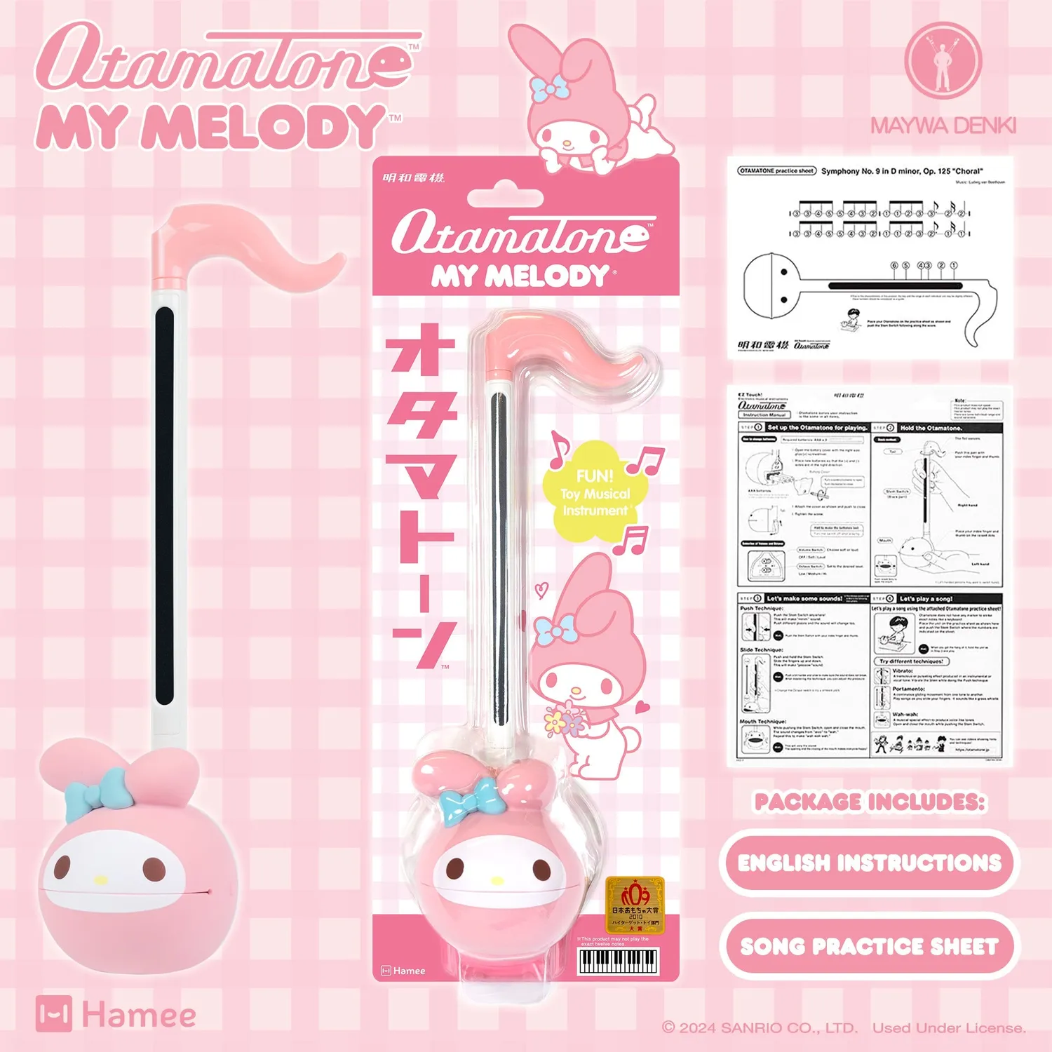 Hello Kitty My Melody Otamatone musikalsk leke