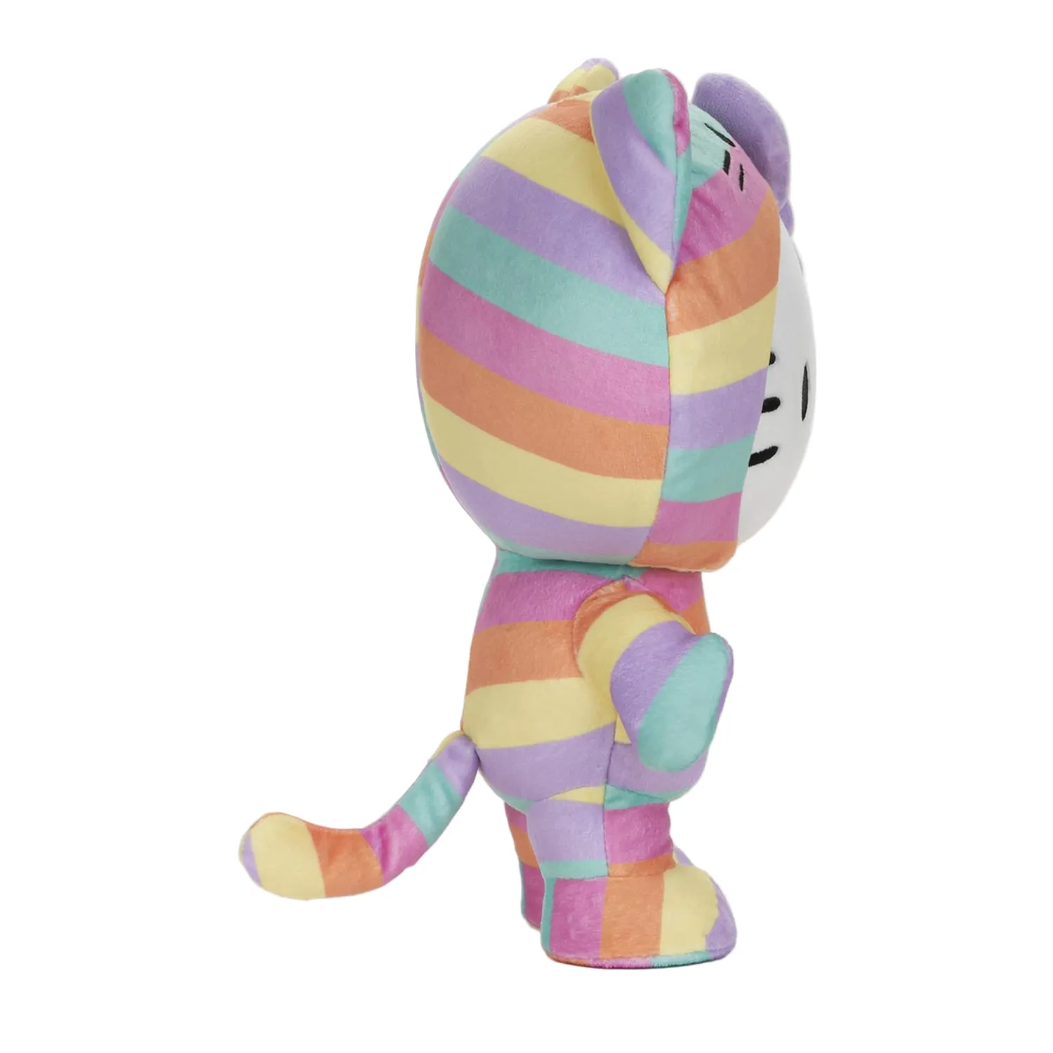 Hello Kitty x GUND 10" Rainbow Onesie-bamse, pastellregnbue
