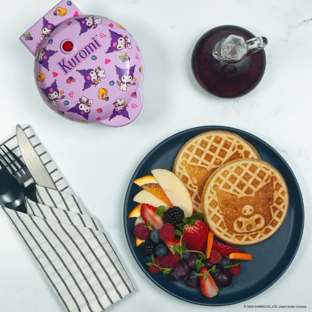 Hello Kitty Kuromi Mini Waffle Maker vaffeljern 120 V non-stick