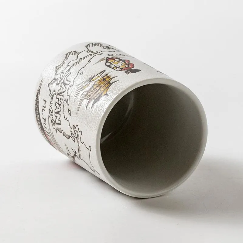 Japansk Mino-Ware tekopp i porselen 260 ml