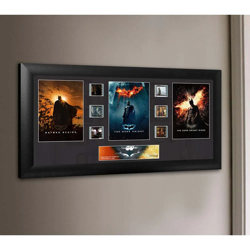 Batman THE DARK KNIGHT TRILOGY Limited Edition Trio FilmCells-ramme