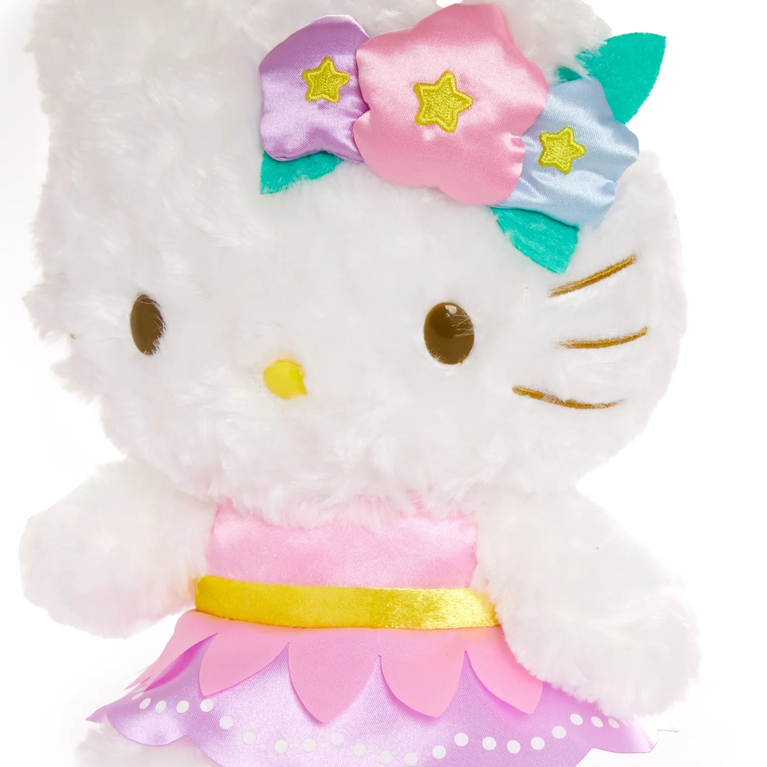 Hello Kitty Floral Fairy 8" plysjbamse med blomsterkrone