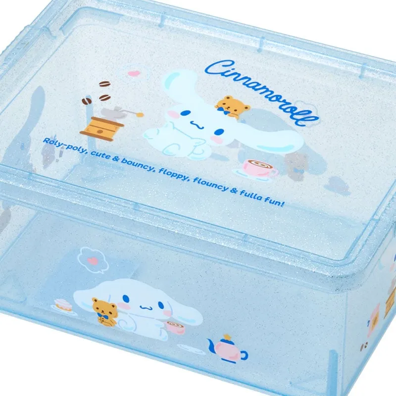 Hello Kitty Cinnamoroll Clear Glitter oppbevaringsboks liten