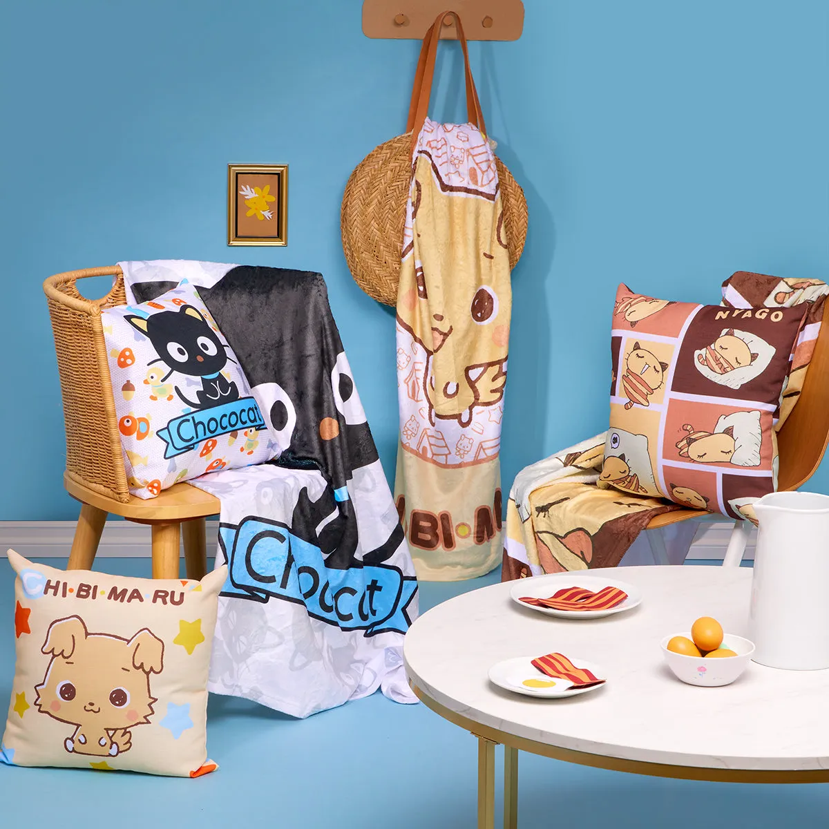 Hello Kitty Chococat Classic pledd 127 × 152 cm polyester