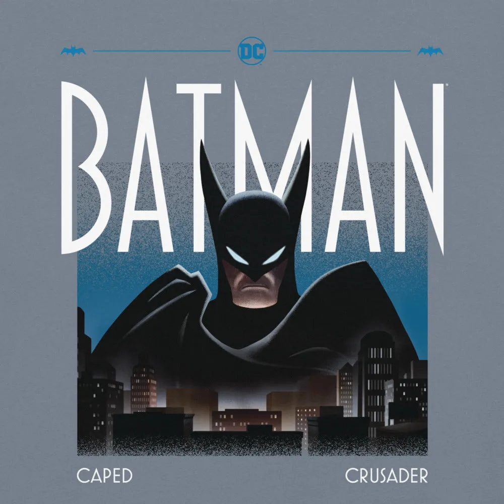 Batman Caped Crusader Knight Watch Comfort Colors T-skjorte svart 2XL–4XL bomull