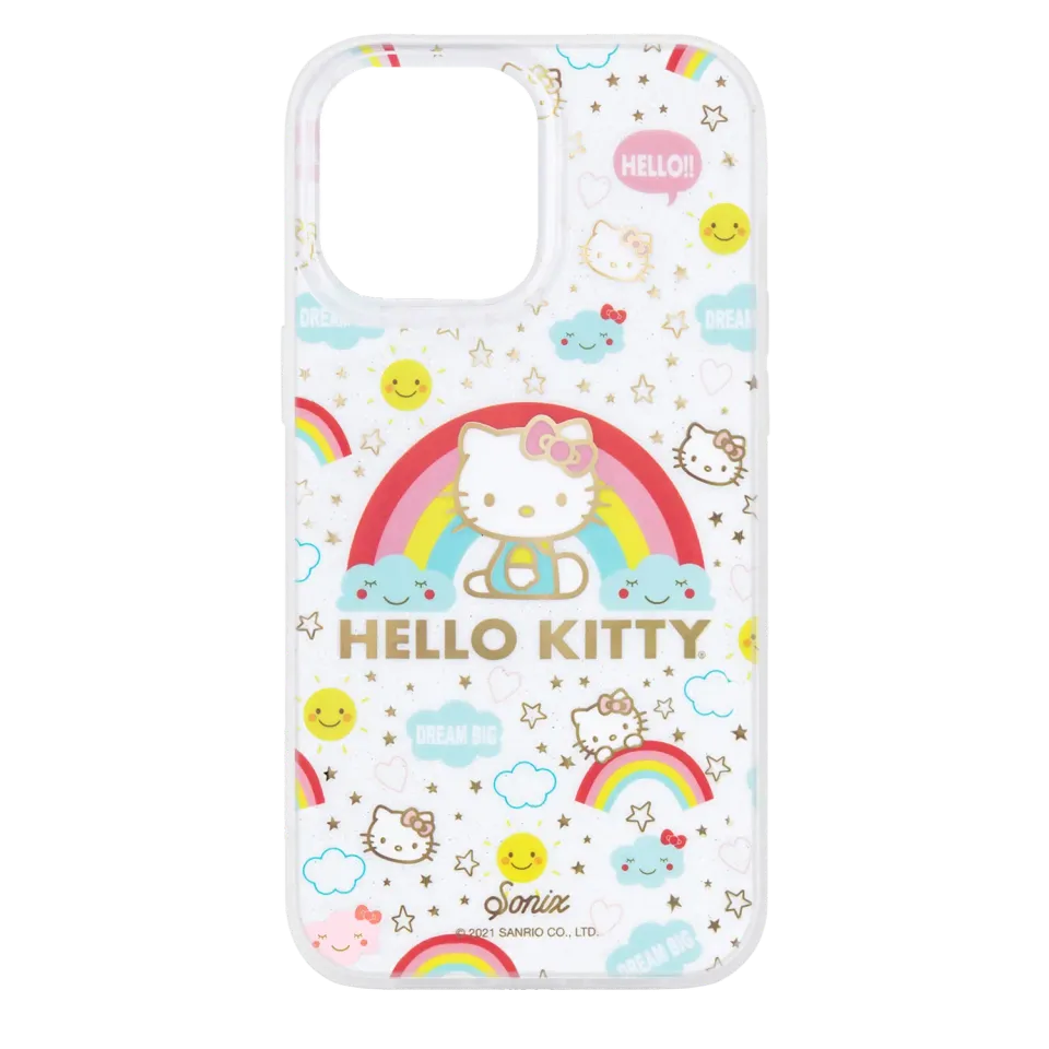 Hello Kitty x Sonix Cosmic iPhone-deksel, gull, 14/14 Pro/14 Plus/14 Pro Max
