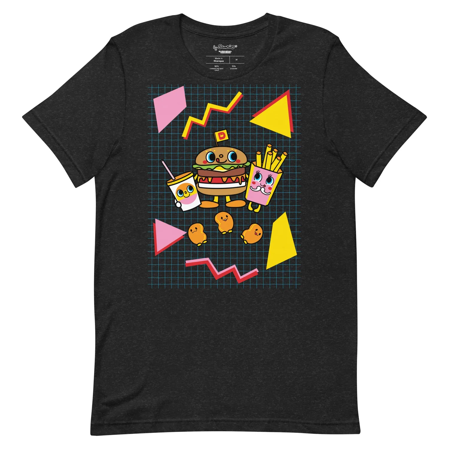 Hello Kitty Dokidoki Yummychums 80s Retro Tee t-skjorte svartmelerte