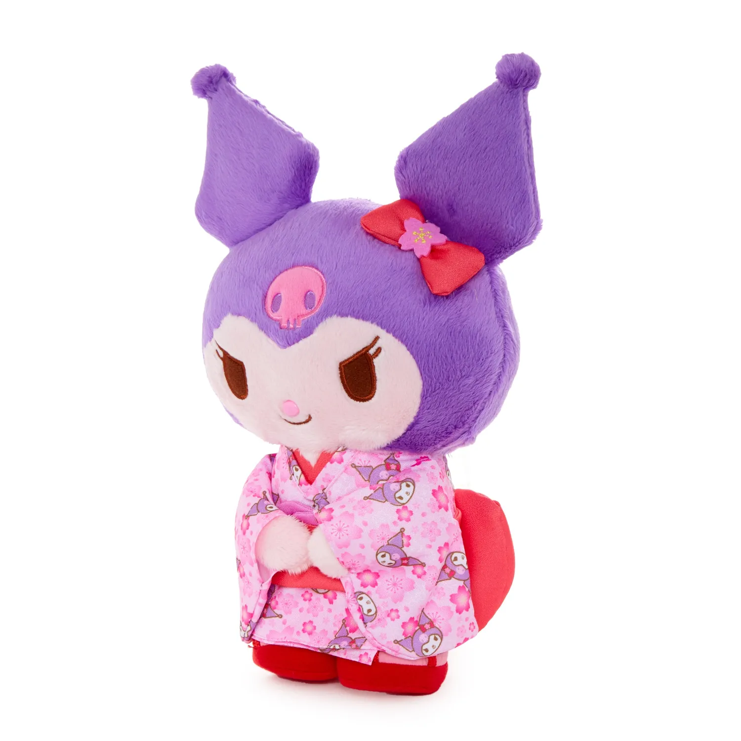 Kuromi 10” Pink Standing Plush Spring Kimono Series stående plysj