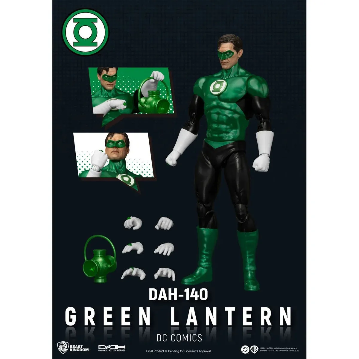 Green Lantern DAH-140 Dynamic 8ction Heroes actionfigur 8 tommer