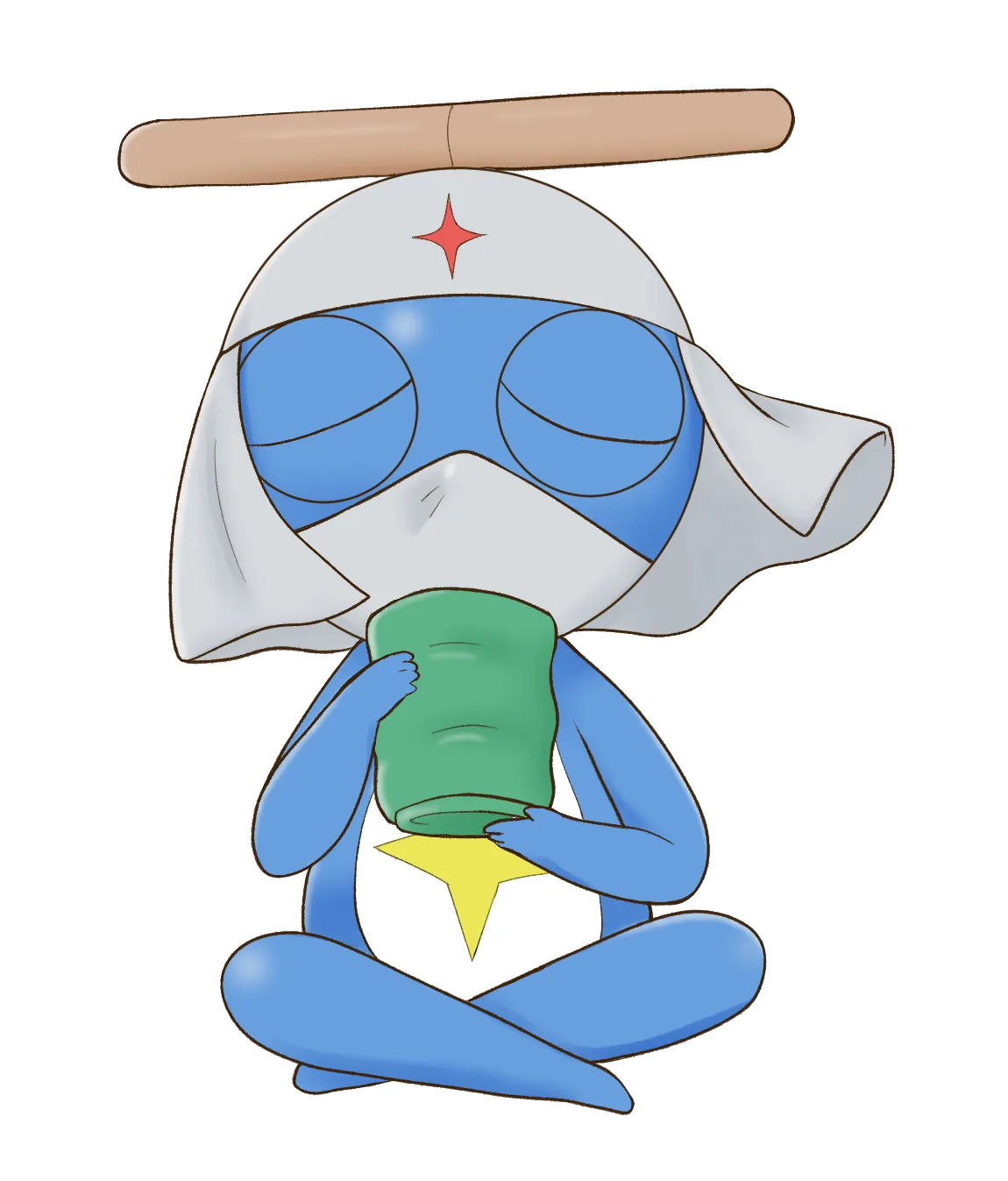 Kururu4ever Sgt. Frog Keroro Stickers klistremerker All 5 vanntett vinyl