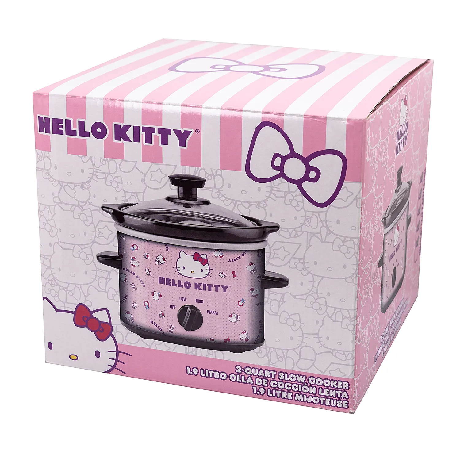 Hello Kitty 2-Quart Slow Cooker saktekoker 2 quart avtakbar steingodsgryte