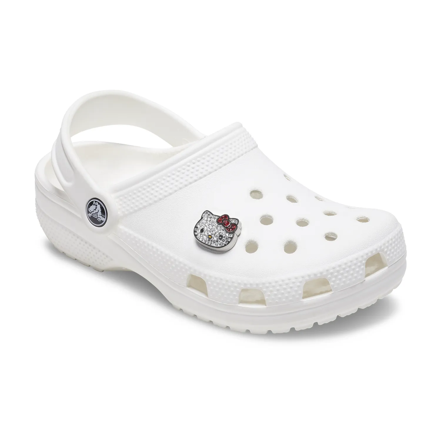 Hello Kitty Crocs Jibbitz med Swarovski-krystaller hvit 1 stk
