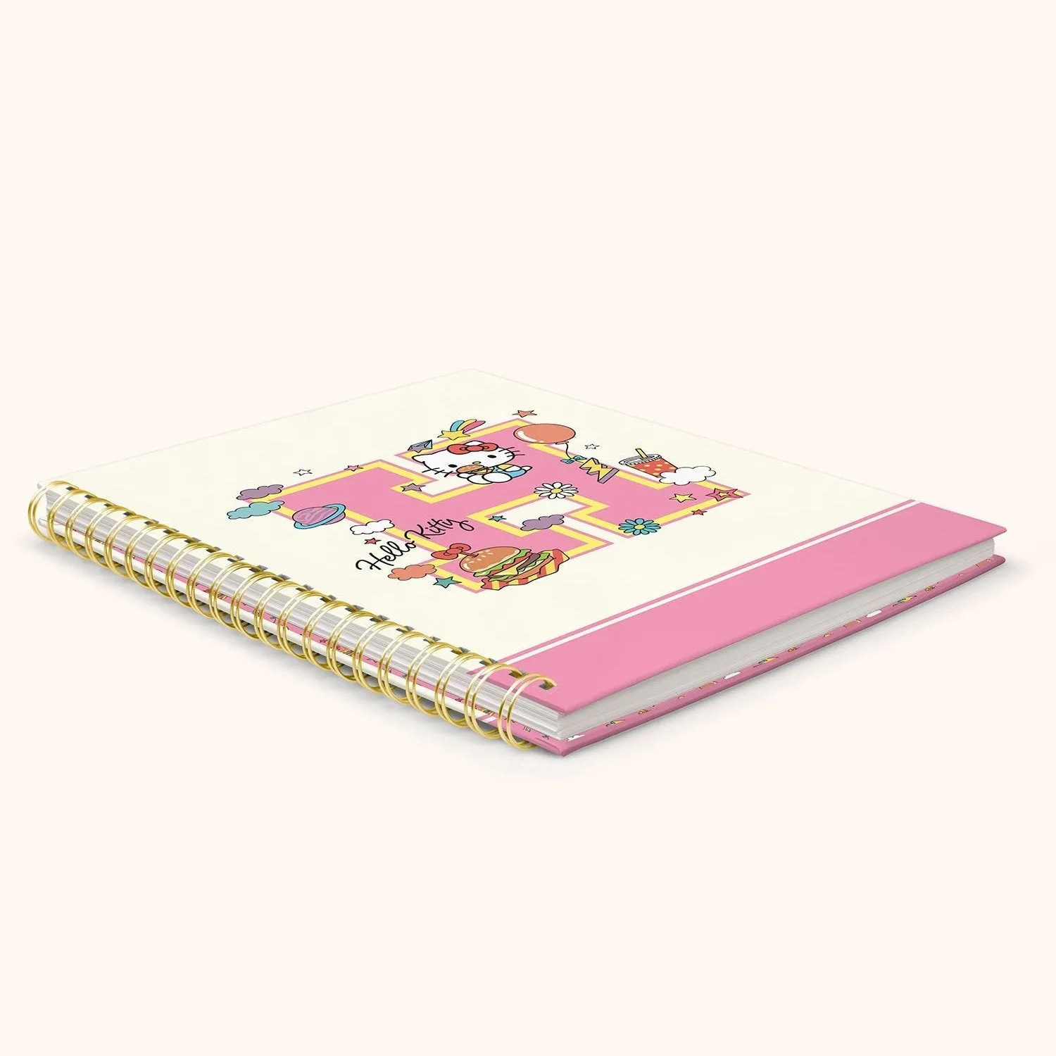 Hello Kitty x Studio Oh! College Letters spiralnotatbok ekstra stor