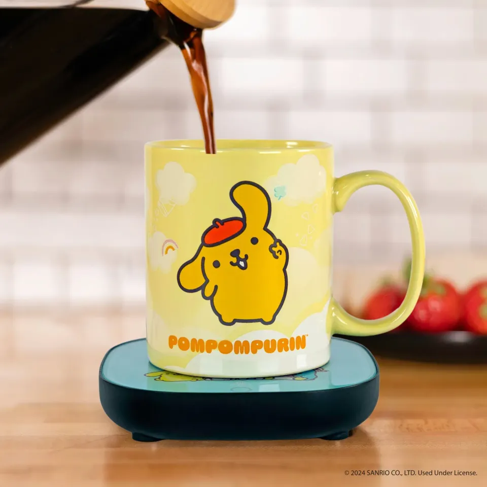 Hello Kitty Pompompurin krus og koppvarmer-sett 55 °C