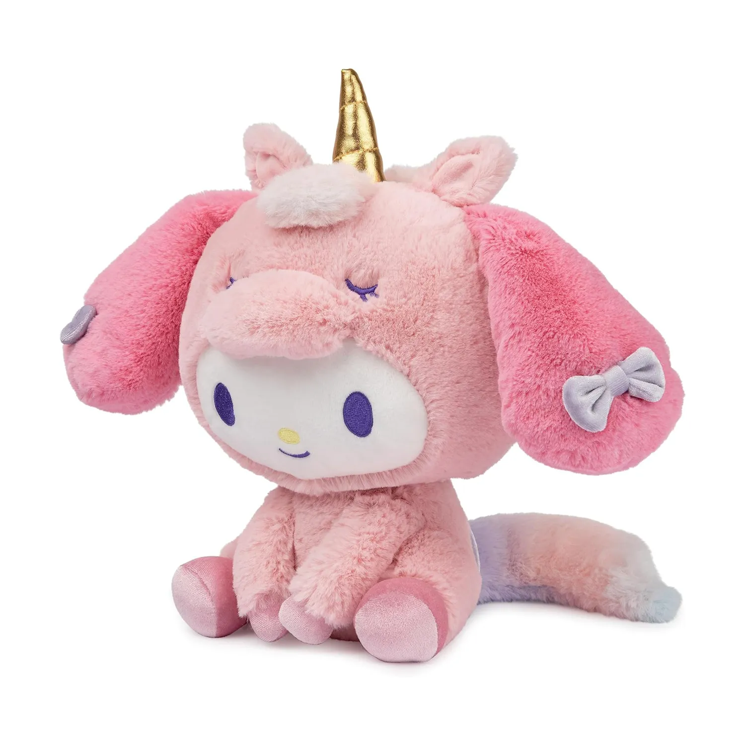 Hello Kitty My Melody x GUND 10" Unicorn kosedyr rosa