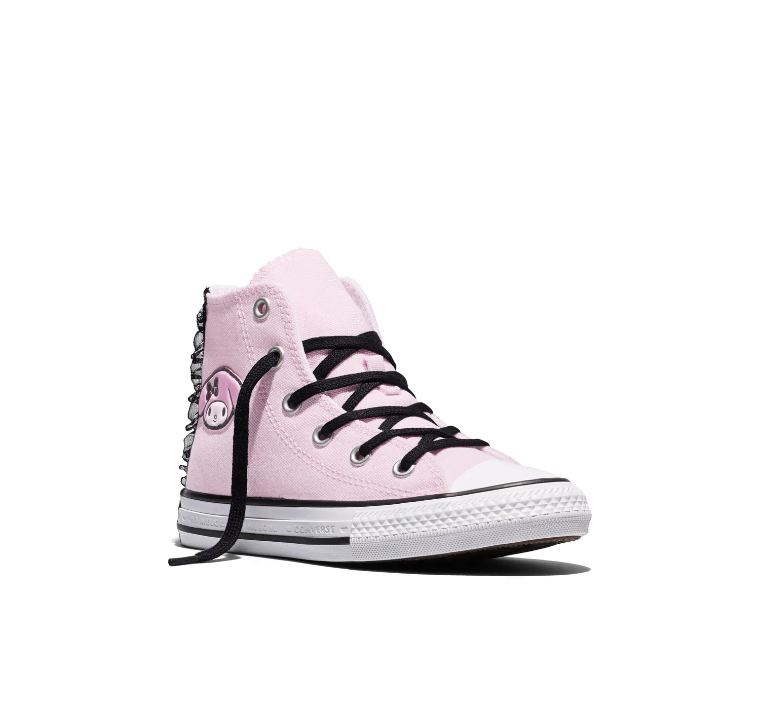 Converse My Melody & Kuromi Chuck Taylor All Star Hi barnesko svart rosa