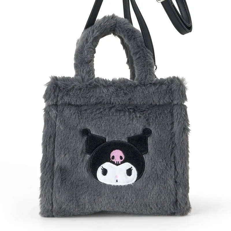 Hello Kitty Kuromi Plush 2-Way Mini Tote veske i plysj