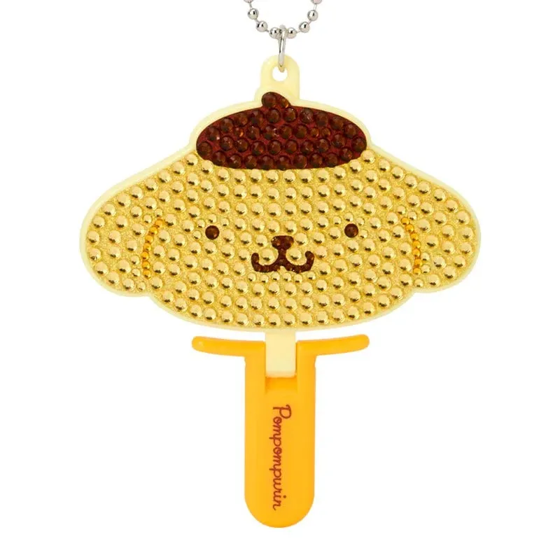 Hello Kitty Pompompurin Mini Bling speilanheng med rhinsteiner