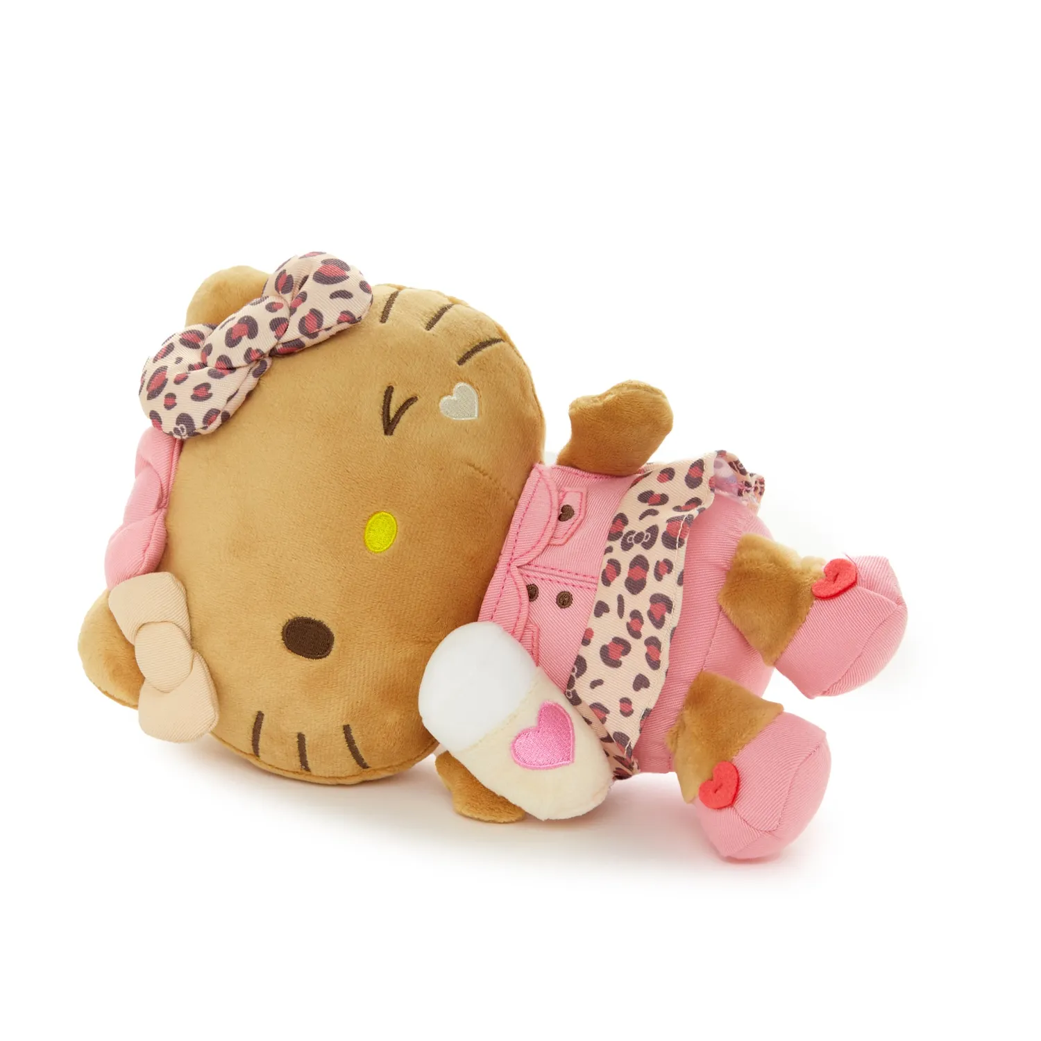 Hello Kitty Trendy Birthday 8″ Plush-bamse, brun leopard