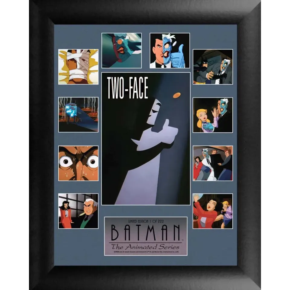 Batman: The Animated Series Two-Face innrammet bilde 11 × 13 tommer