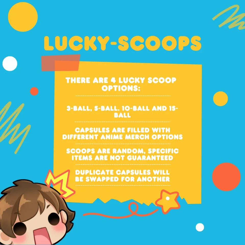 Anitaku Anime Mystery Scoop 3-capsule Scoop animeoverraskelser