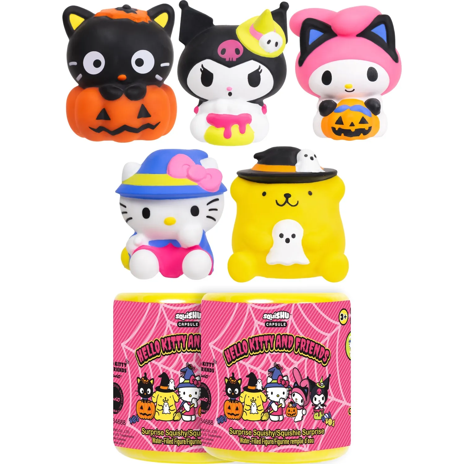 Hello Kitty Hello Kitty and Friends SquiSHU Halloween Capsule Series 8 figur 1 stk