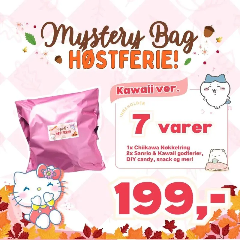 Neo Tokyo Mystery Bag Høstferie Kawaii ver. godteripose 6 snacks