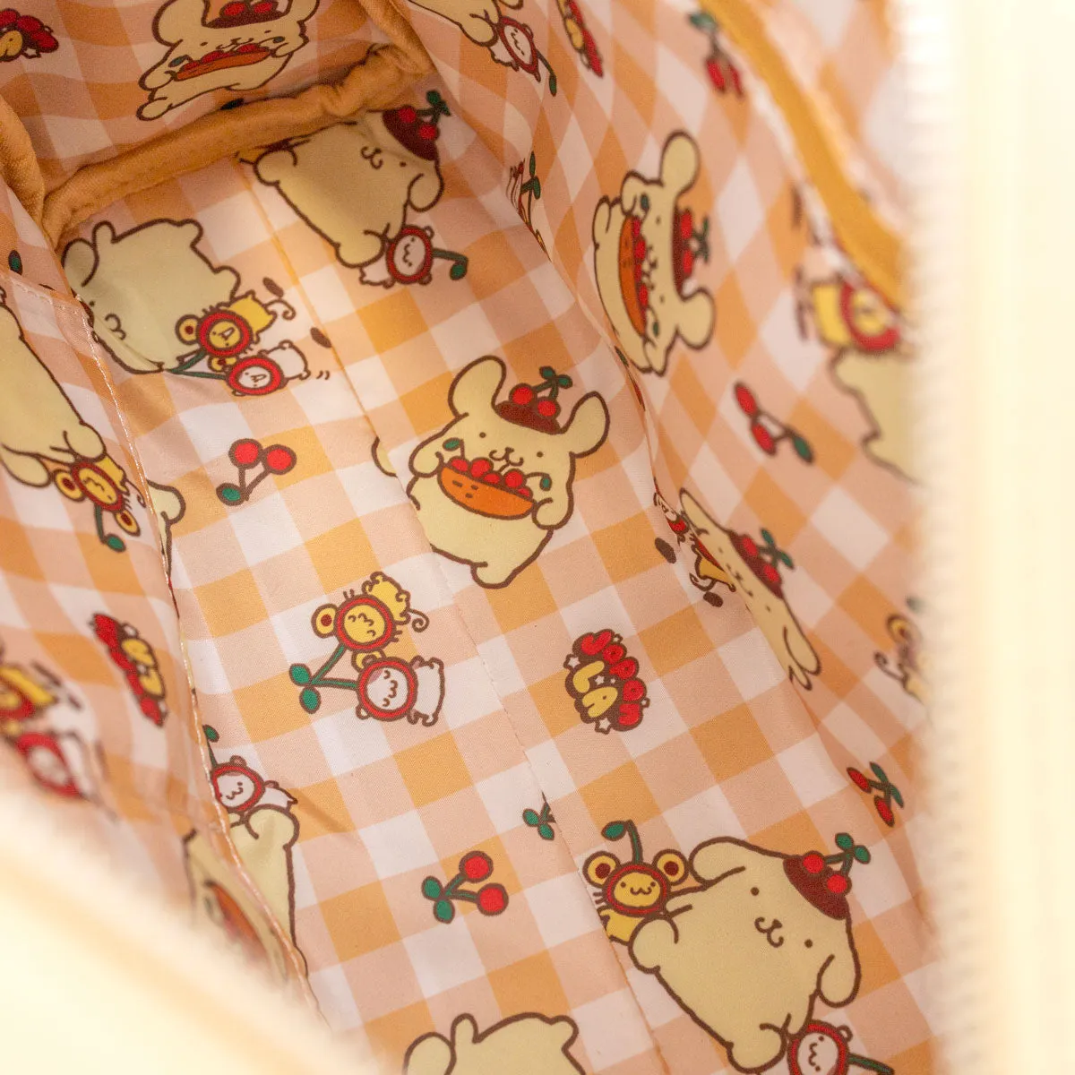Pompompurin x JapanLA Cherries håndveske med skulderstropper