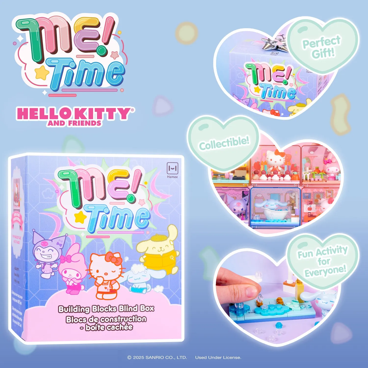 Hello Kitty and Friends Building Blocks Blind Box (Me Time) byggeklosser blindboks