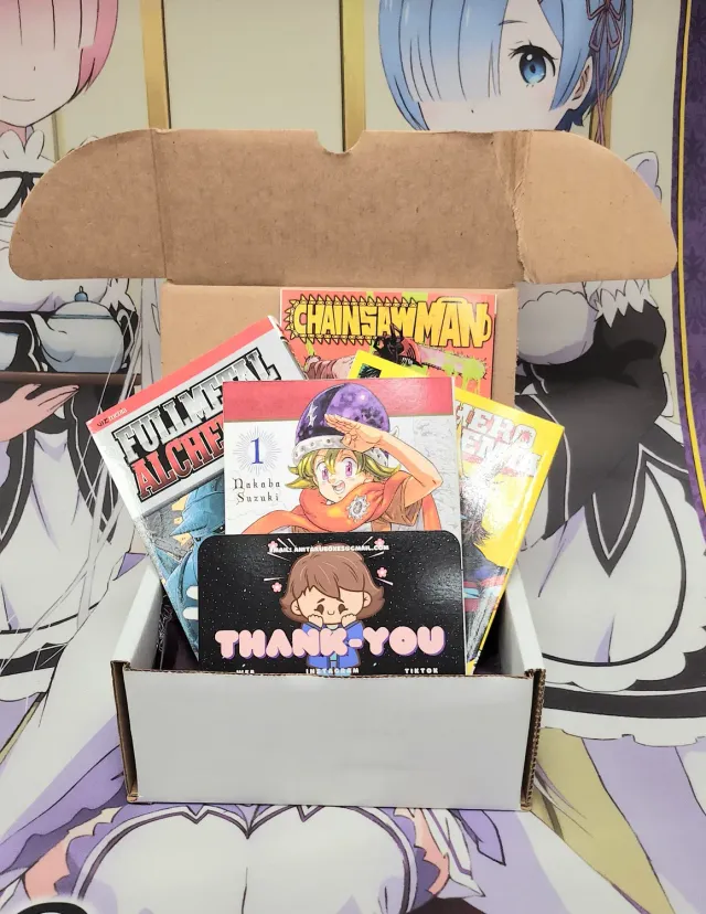 Anitaku Manga Box abonnement – 4 første bind hver måned