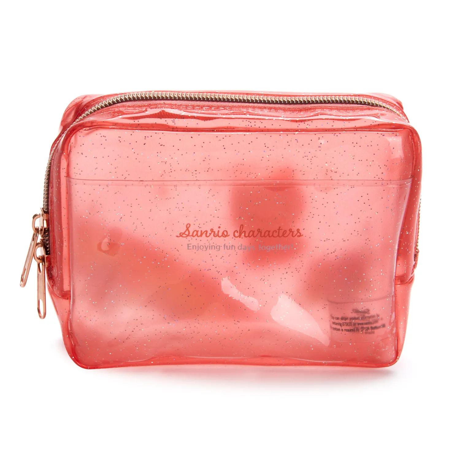 Hello Kitty Rainy Days Series Glitter Zipper Pouch toalettmappe