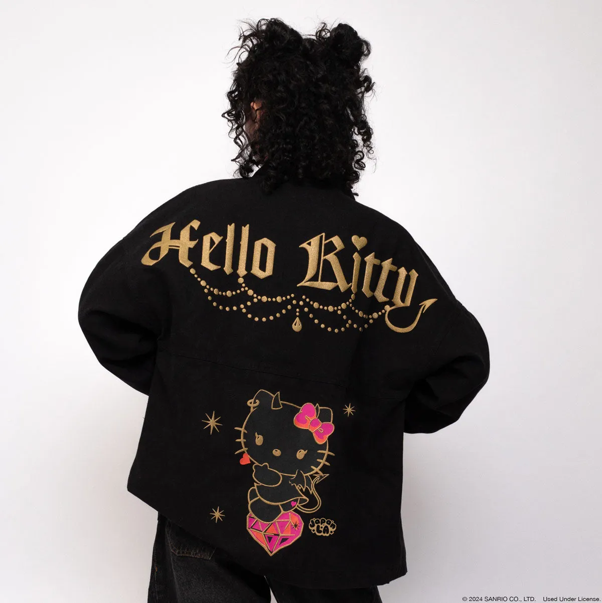 Hello Kitty Devil JapanLA Spirit Jersey-jakke svart