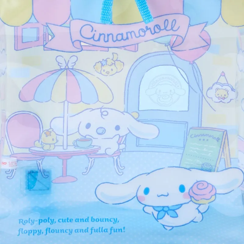 Hello Kitty Cinnamoroll Clear View Kids ryggsekk gjennomsiktig front