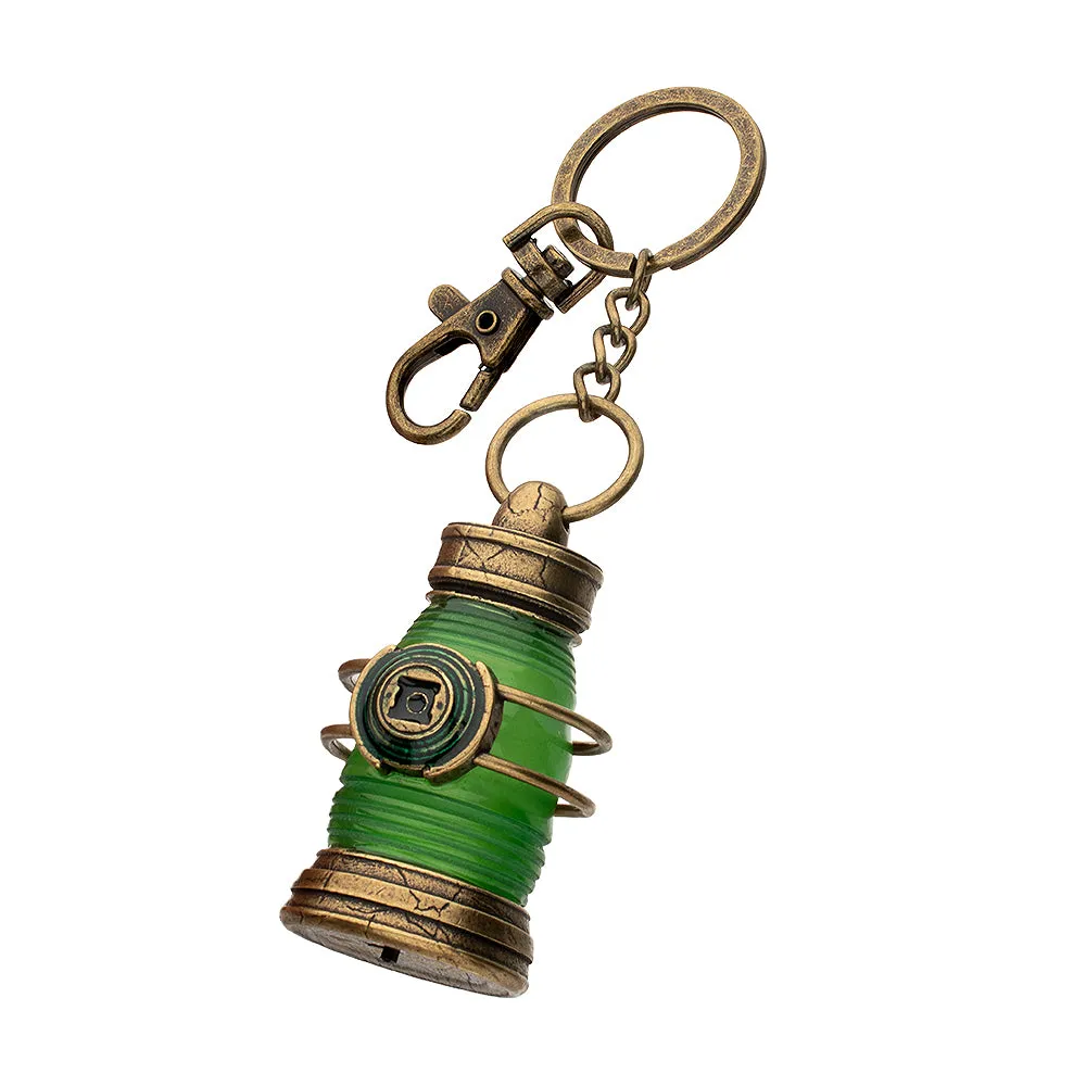 Green Lantern LANTERNS Power Battery Light Up Key Chain nøkkelring lys