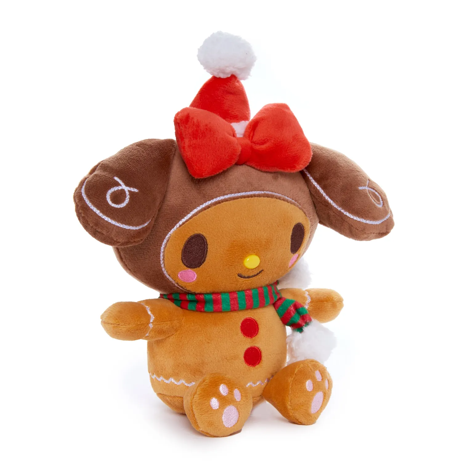 Hello Kitty My Melody 7" Plush Holiday Gingerbread Friends plysj