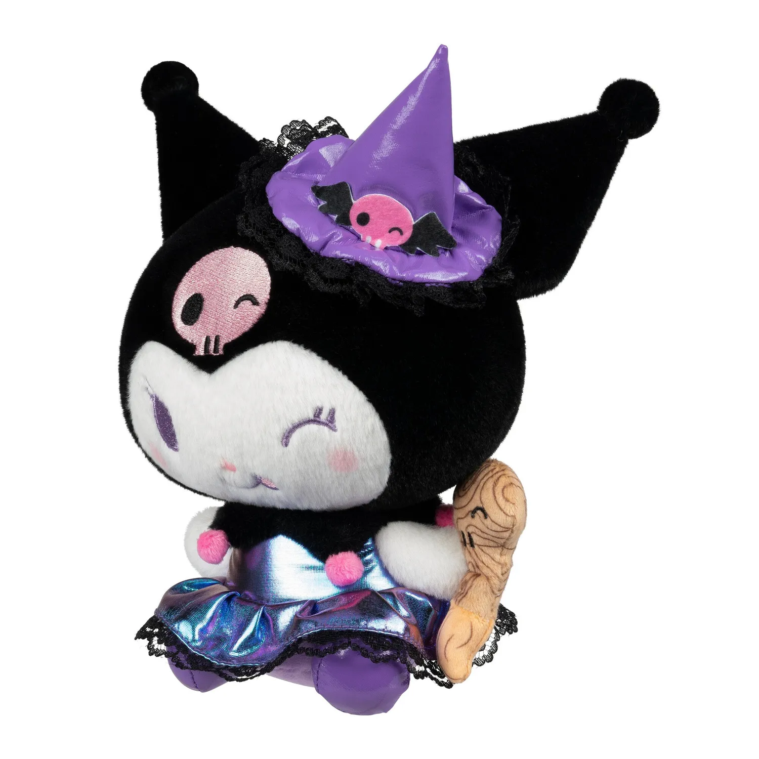Hello Kitty Kuromi 8" Plush Halloween Witch plysjfigur 20 cm
