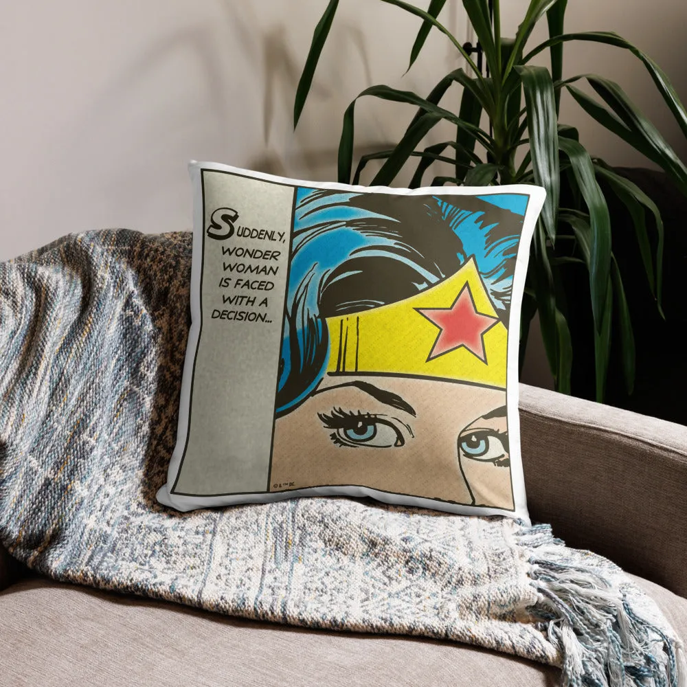 Wonder Woman Editorial pyntepute 22 × 22 tommer hvit