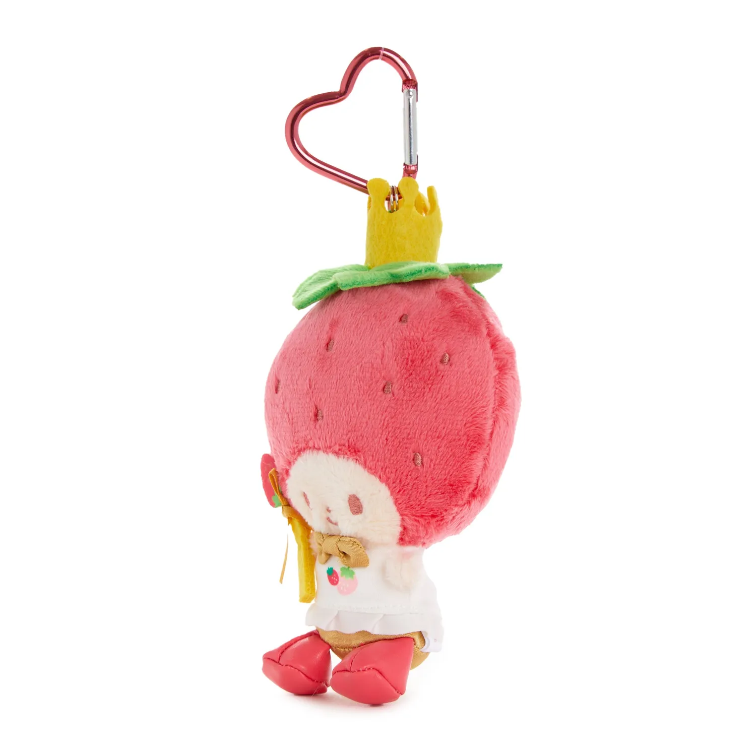 Hello Kitty Strawberry News Strawberry King Plush Mascot nøkkelring