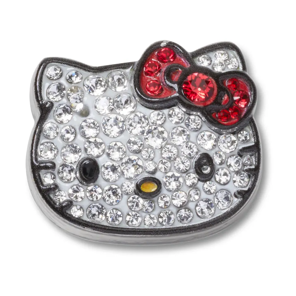 Hello Kitty Crocs Jibbitz med Swarovski-krystaller hvit 1 stk