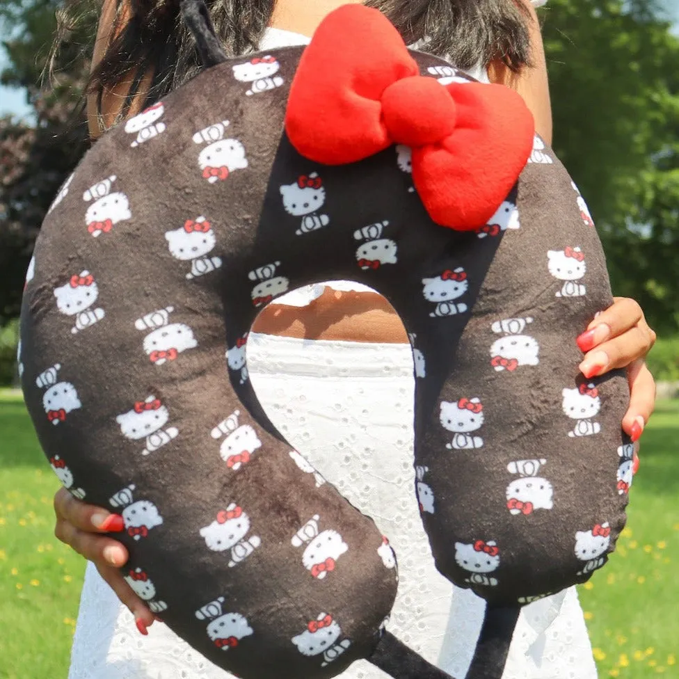 Hello Kitty x FUL Black Neck Pillow reisepute svart vaskbar