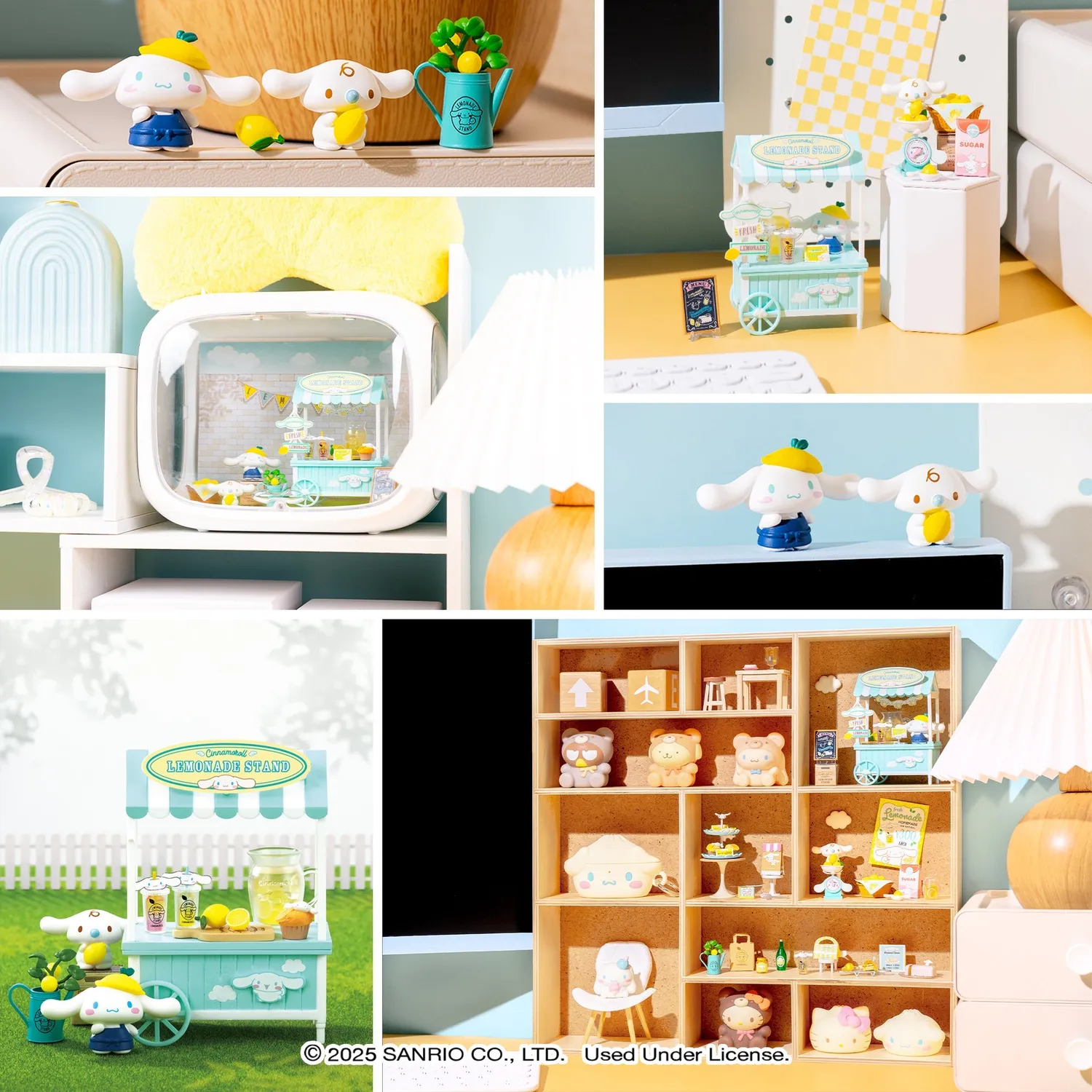 Hello Kitty Re-Ment Cinnamoroll's Lemonade Stand minifigurer blindboks 1 tilfeldig sett