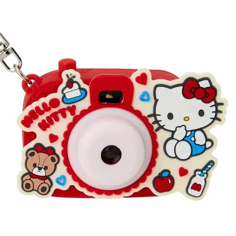 Hello Kitty Mini Light Projection Camera Keychain nøkkelring med lysbilder