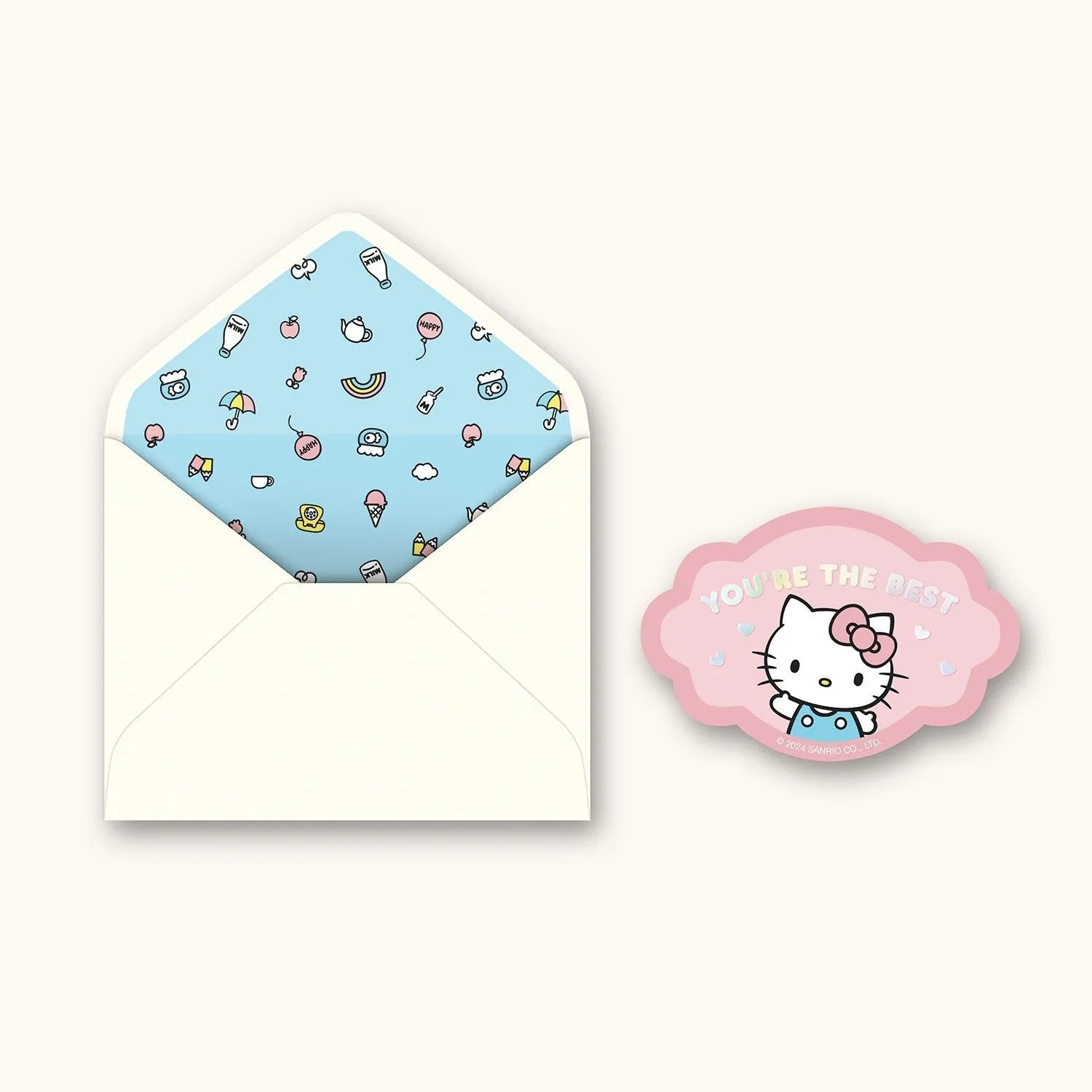 Hello Kitty Studio Oh! Thank You gratulasjonskort deluxe